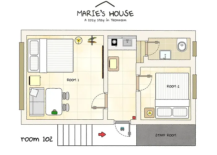 게스트하우스 Marie's House 102 Hongdae