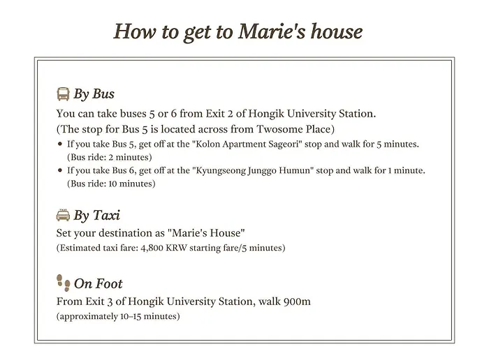 Marie's House 102 Hongdae 게스트하우스 서울특별시