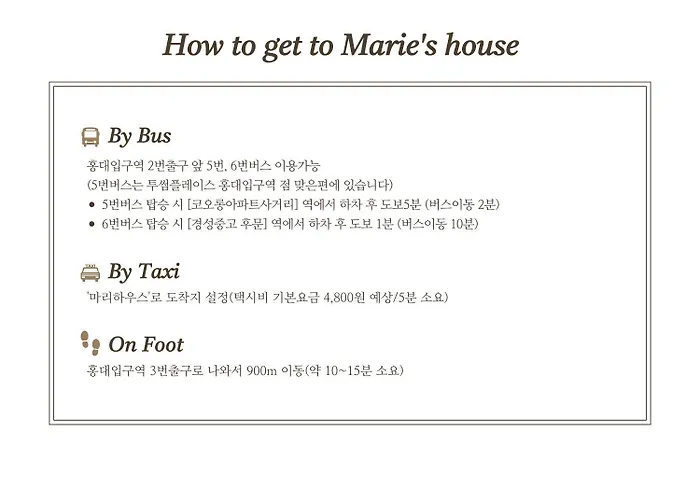 게스트하우스 Marie's House 102 Hongdae 4*